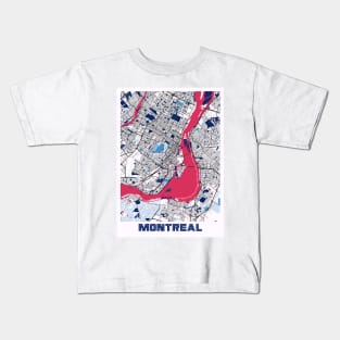 Montreal - Canada MilkTea City Map Kids T-Shirt